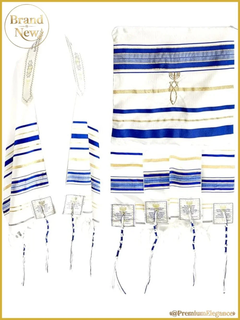 Messianic Tallit Prayer Shawl Acrylic 72x22 Wraps Pashminas